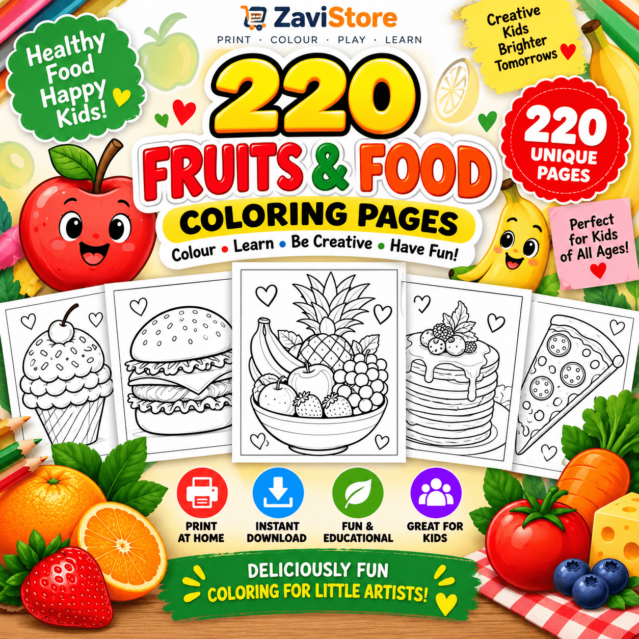 220 Fruits and Food